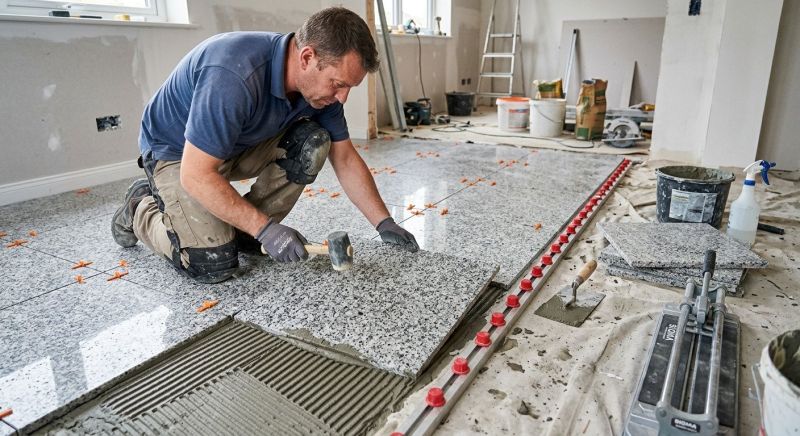 Granite Floor Installation in Olathe, KS